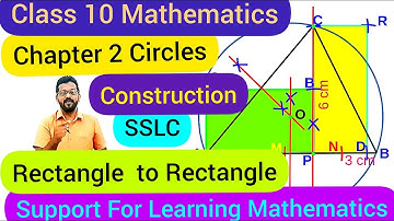 Class 10 Mathematics–Chapter 2: Circle -Construction of Rectangle to rectangle-Dr.S SHIJU- HST GHSS