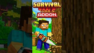 🥊ESSA LUVA TE DÁ PODERES INSANOS NO MINECRAFT! Survival Tools Addon