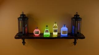 3D Magic Potion Bottles Animation - Blender Cycles Render (Game-Ready)