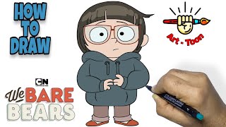 How to draw Chloe park from We Bare Bears step by step easy How to draw Chloe park from We Bare Bears step by step easy