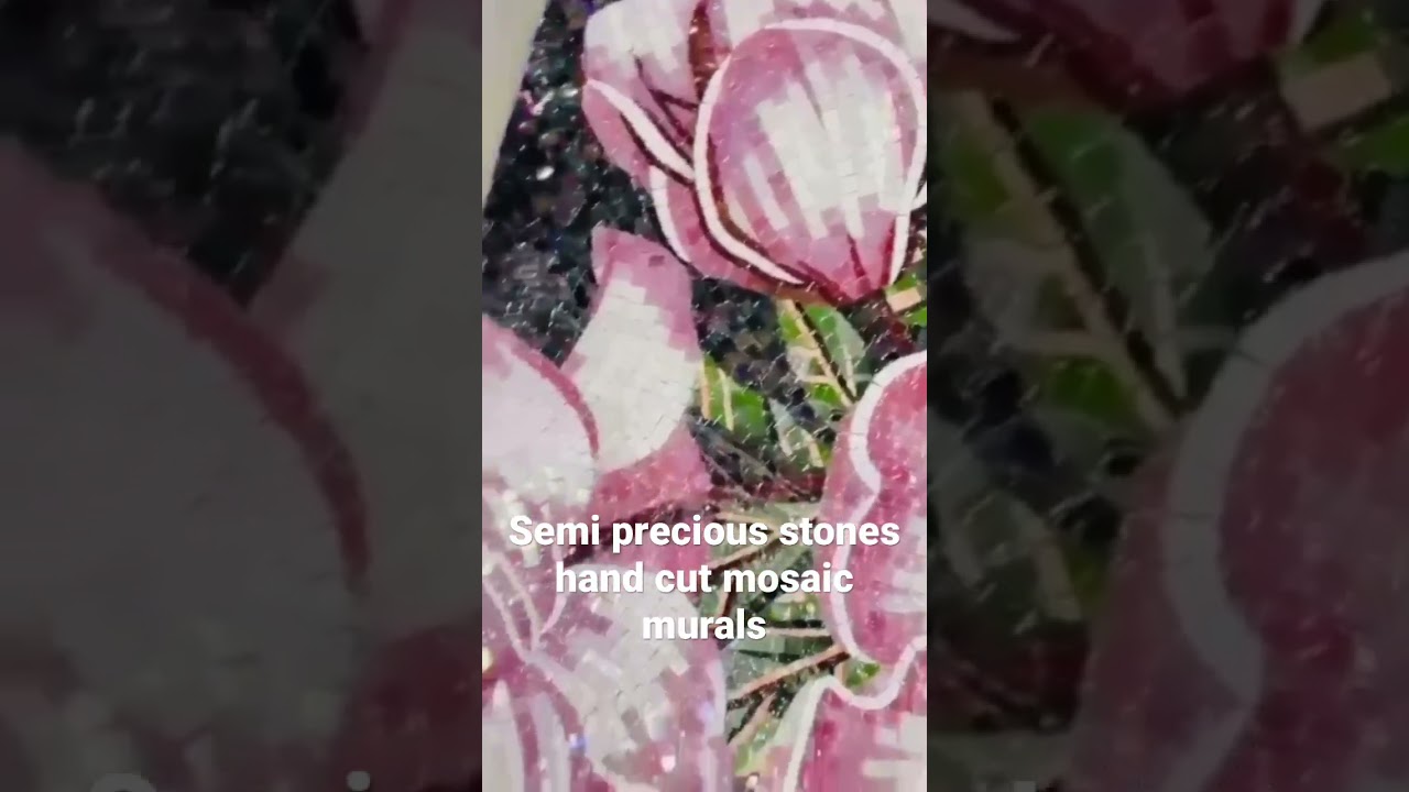 Luxurious hand cut mosaics in semi precious stones for your luxurious homes