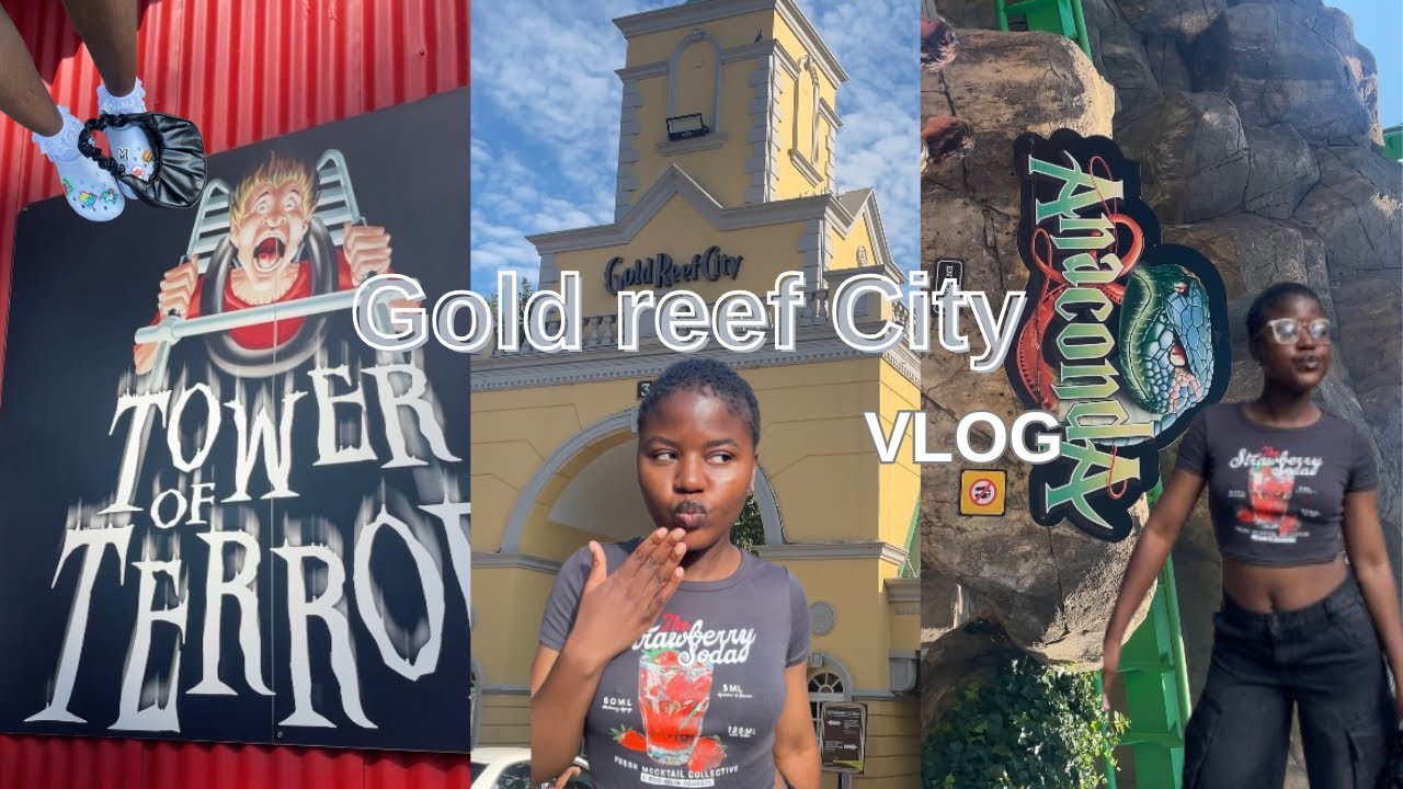 Gold Reef City Vlog: Theme Park Thrill Rides | South African YouTuber