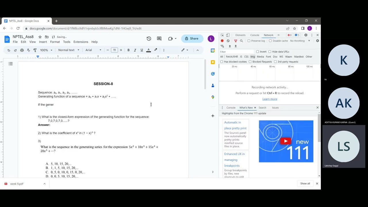 noc23-cs22: NPTEL Discrete Maths - Session 8
