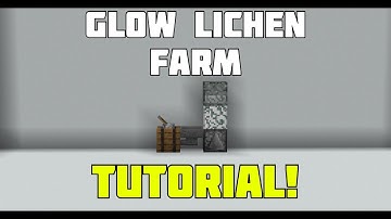 Minecraft 1.17+ Glow Lichen Farm Tutorial!