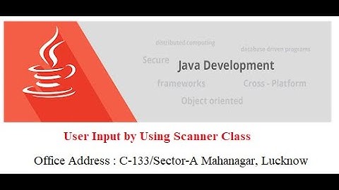 INPUT-OUTPUT FUNCTIONS(SCANNER CLASS) - JAVA PROGRAMMING