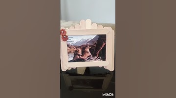 Easy craft  photo frame 🪟🖼️ | DIY photo frame with pop sticks #youtubeshorts #diy #shorts #craft