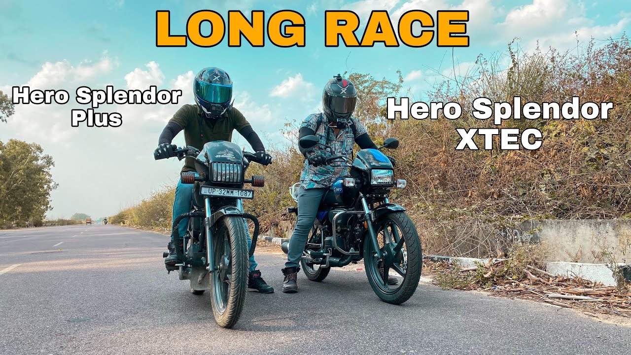 2022 NEW SPLENDOR PLUS XTEC VS SPLENDOR PLUS [ RACE TILL THEIR ...
