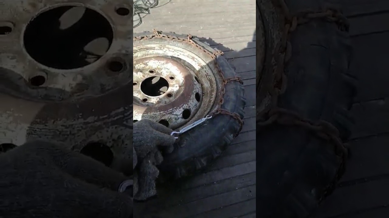 Цепи для езды по снегу грязи... - YouTube