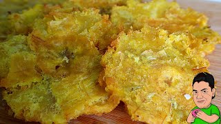 PATACONES de plátano verde en 5 MINUTOS - Receta Rápida