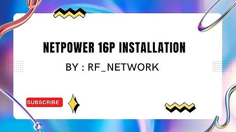 #netpower 16P installation at BTS.