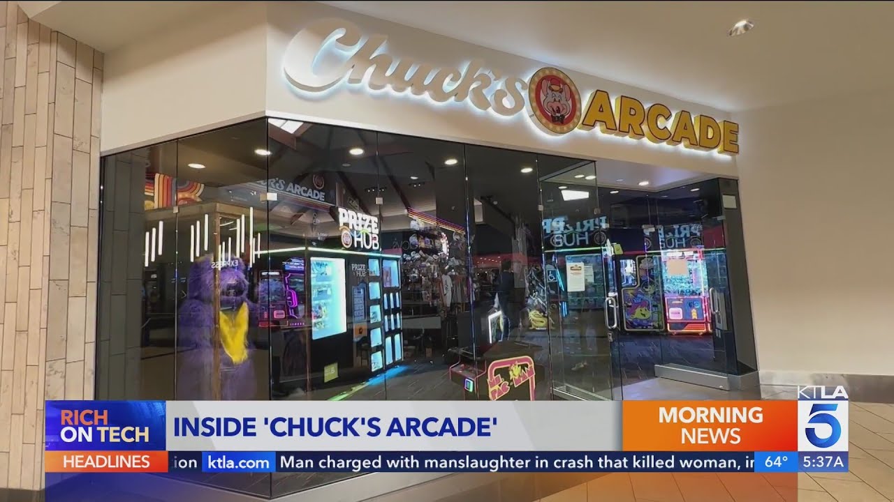 First look inside Chuck’s Arcade in Brea (from Chuck E. Cheese)