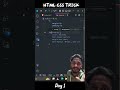 HTML CSS Trick 🔥 | Day 1 #shorts #skcodingschool #codinglife #codingforbeginners