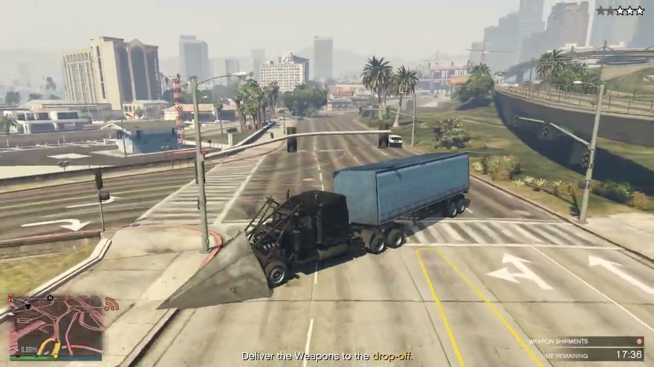 Grand Theft Auto V Online - Bunker Sell Mission Phantom Wedge (Opium Nights Hotel Parking)