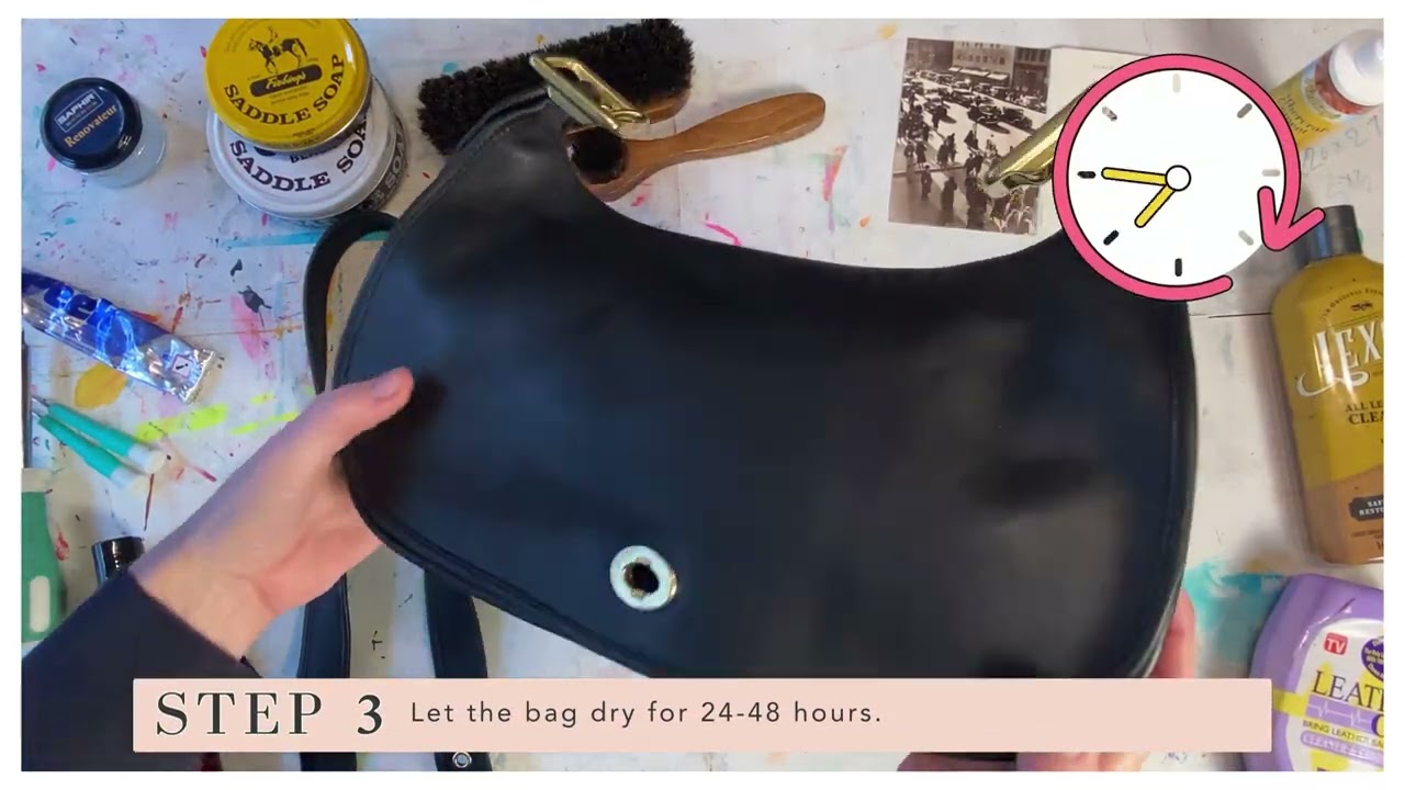 Restoring a Vintage Coach Crescent Flap Saddle Bag | Style Number