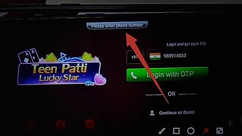 How to fix Please enter phone number problem solve in Teen Patti Glory