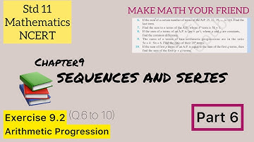 Exercise 9.2, A.P, Class 11, Maths, Ncert, Sequence and Series, chapter 9. #class11maths