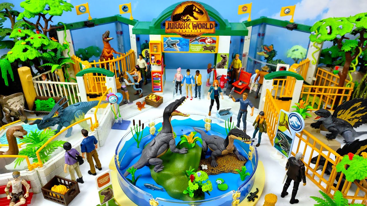 CONSTRUYE TU PROPIO JURASSIC WORLD REBIRTH CON ESTE ZOOLOGICO DE DINOSAURIOS.