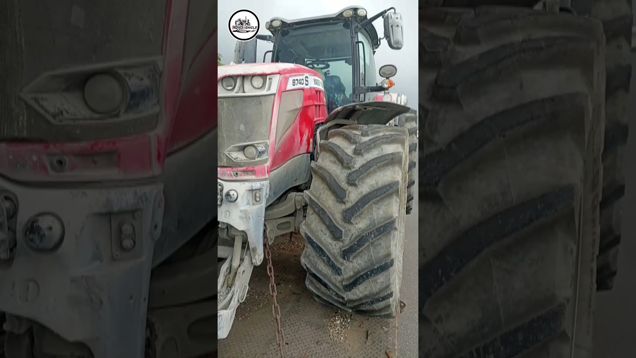 India big tractor 398hp massey 8740 s 