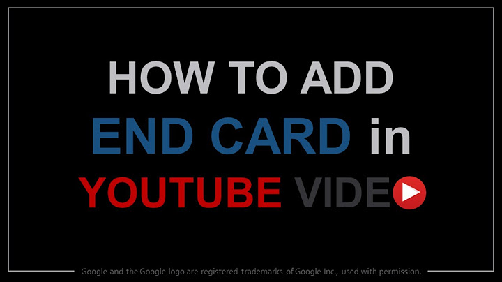 How to Add End Card in YouTube Video