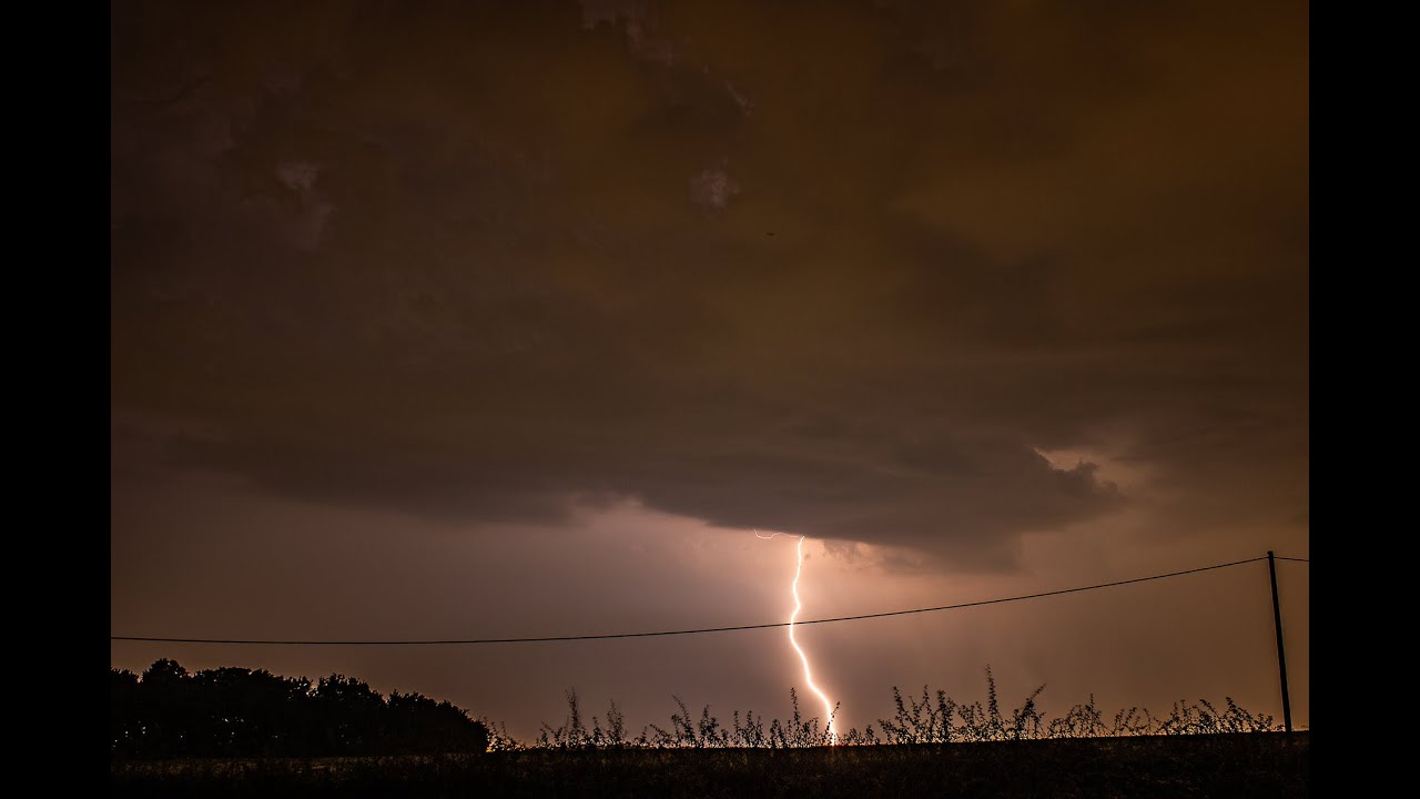 LIVE STREAM - Severe thunderstorm, The Midlands, UK - 11th August 2020