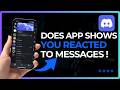 Does Discord Notify When You React to a Message 2026 !