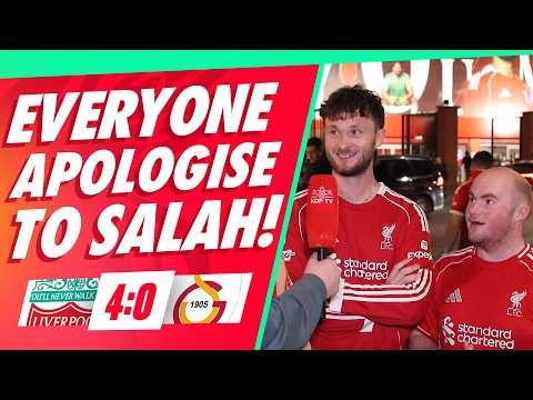 'EVERYONE APOLOGISE TO SALAH!' | Liverpool 4-0 Galatasaray | Fan Cam