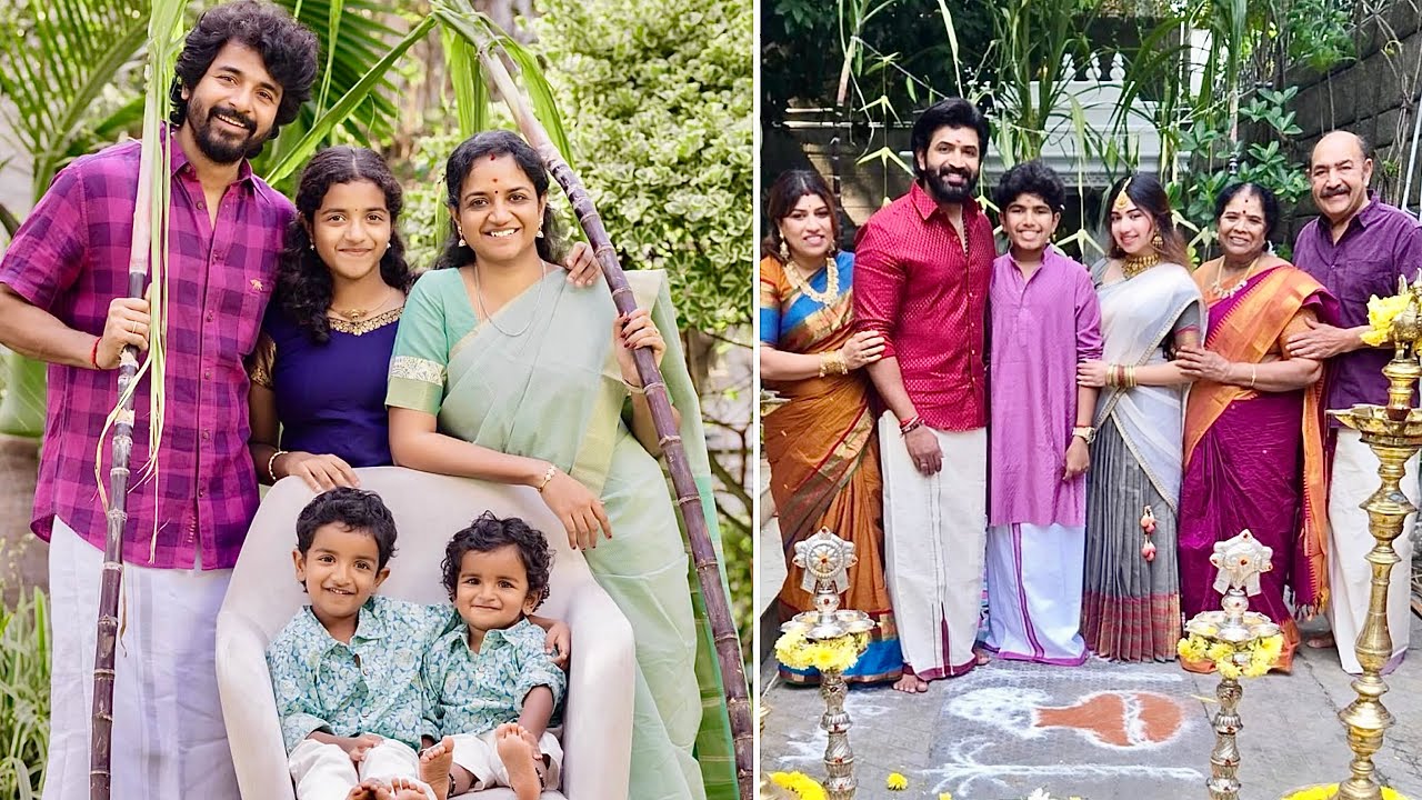 🔴நடிகர் சிவகார்த்திகேயன், அருண் விஜய் வீட்டு பொங்கல் கொண்டாட்டம் 2026🌾🌞Ashok Selvan, Suja Varunee