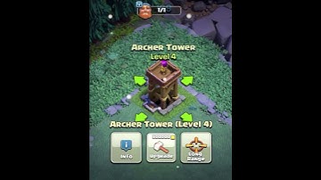 (Archer tower) level 1 to MAX upgrade (Builder base)(clash of clans)  #shorts #clashofclans #coc