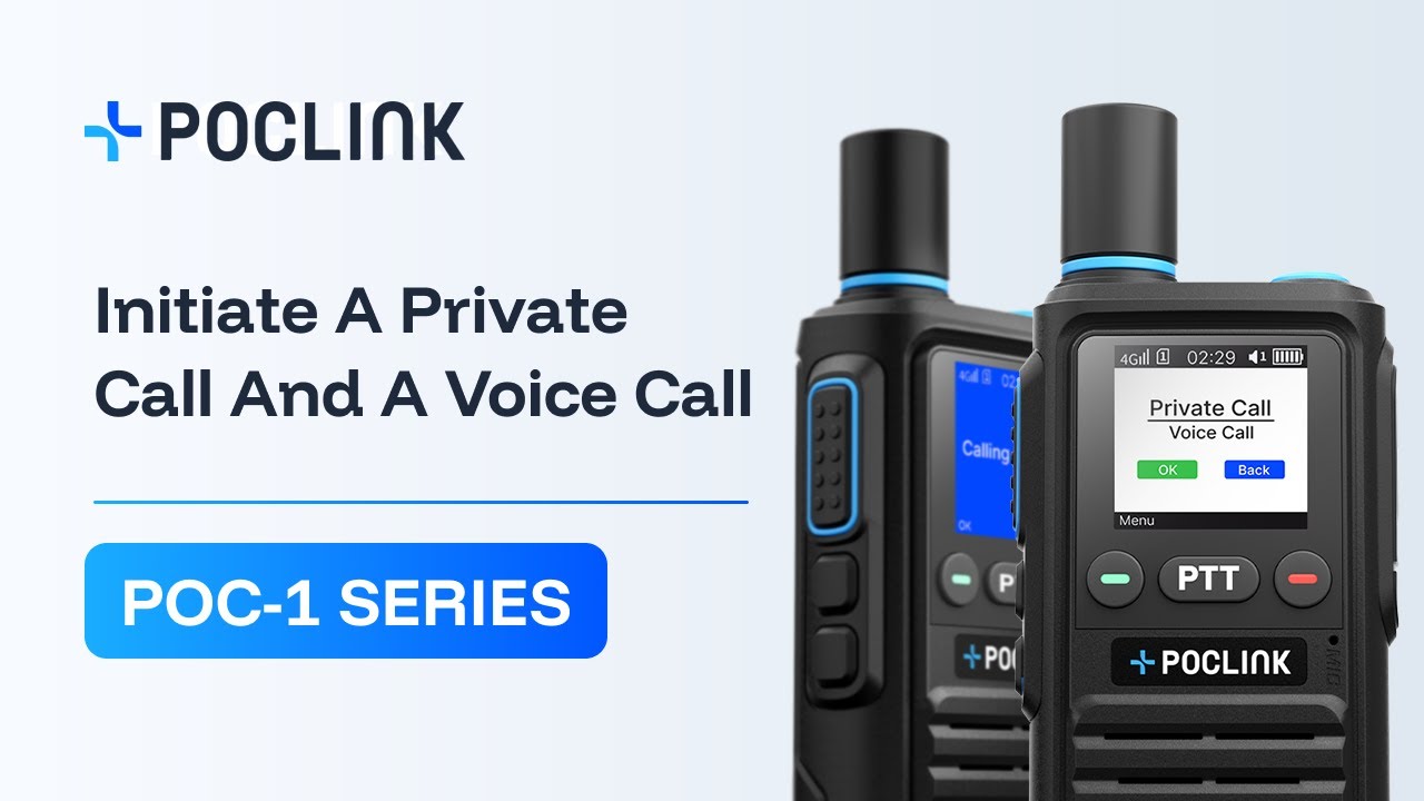 How to Initiate a Private Call and a Voice Call on the Device?