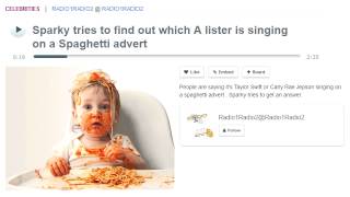 Who's sining the spaghetti warehouse song on their advert