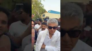 AK 😎 Craze at Thiruvanmiyur Chennai Vote Booth #ajith #ajithkumar #thala #election #vote #fans #mass
