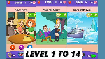 Braindom 3 - Level 1 to 14 - Gameplay Solution Walkthrough