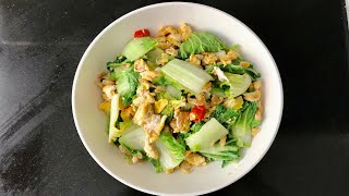 STIR ~FRY WA WA CHAI WITH DRIED SHRIMP || TUMIS SAWI PUTIH EBI