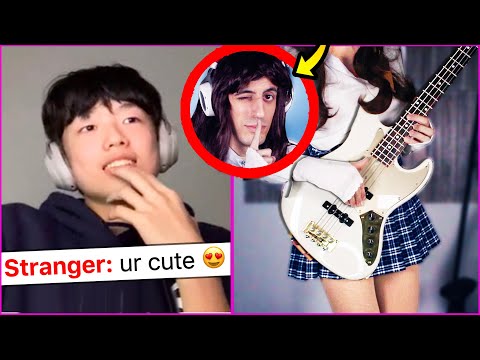 FAKE GIRL Bassist TROLLS ON OMEGLE (Epic Reactions)