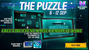 FREE FIRE THE PUZZLE EVENT KAISE COMPLETE KARE FREE FIRE MOCO THE PUZZLE EVENT KAISE COMPLETE KARE