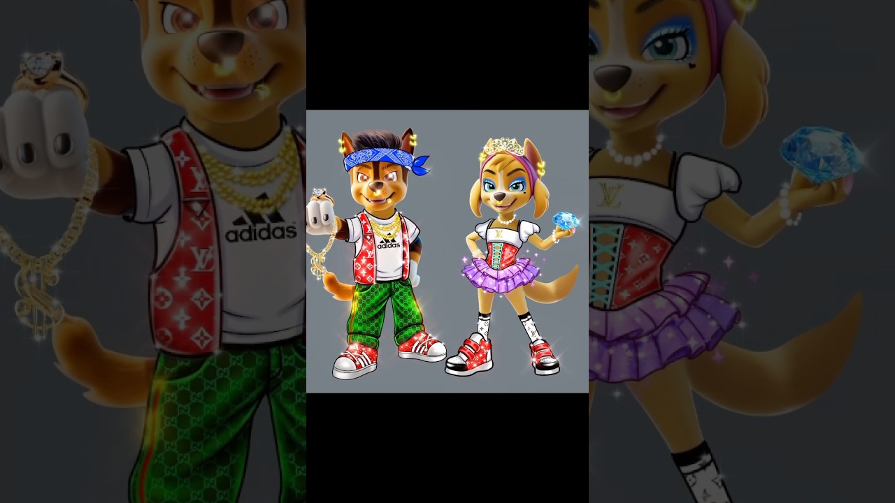 Chase Paw Patrol & Skye Dress Up Gucci, Lv Clothes 