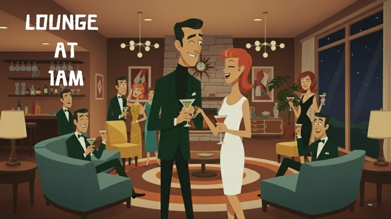 Атомная коктейльная лаунж-музыка 60-х | Лаунж в 1 час ночи — уютная домашняя вечеринка