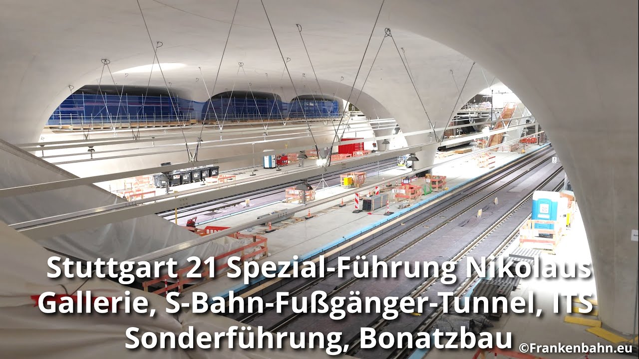 Stuttgart 21 Spezial-Führung Nikolaus, Gallerie, S-Bahn-Fußgänger-Tunnel, ITS Sonder, Bonatzbau, S21
