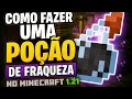 Como Fazer Uma Poção De Fraqueza No Minecraft 1.21 #minecraft #tutorial