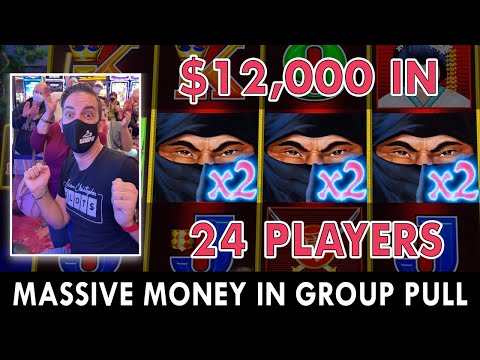 🥷 $12,000 GROUP PULL on $50 a SPIN! 🥷 24 Ninja Players for the Win!