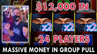 🥷 $12,000 GROUP PULL on $50 a SPIN! 🥷 24 Ninja Players for the Win!