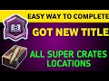 EASY WAY TO GET JUJUTSU KAISEN TITLE || ALL 20 SUPER CRATE LOCATIONS IN BGMI