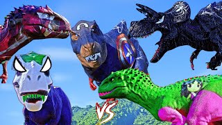 NEW ! Spiderman Vs ALL Super Heroes Dinosaurs Fighting Compilation ! Best scenes in one epic video !