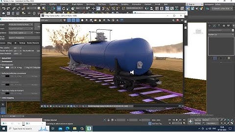 3Dsmax Tutorials, Learn Texturing a Rail Oil Container from Scratch in 3dsmax ( Part 8)
