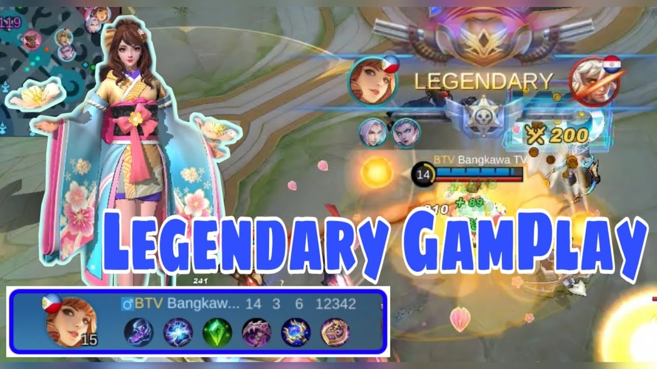 LEGENDARY GAMEPLAY OF GUINIVERE, FULL GAMEPLAY, MOBILE LEGENDS BANG BANG, BANGKAWA TV