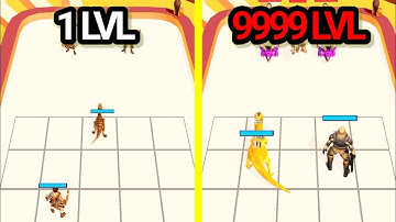 MAX LEVEL in Dino Battle: 3D Merge Game #gamingboytanjil