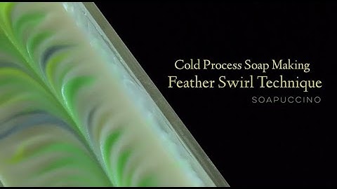 Feather Soap Swirl Technique - Cold Process Soap Making