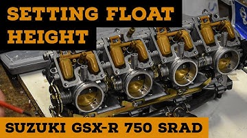 How to set FLOAT HEIGHT Motorcycle Carburettors | THE GSX-R LIVES and MOVES!!