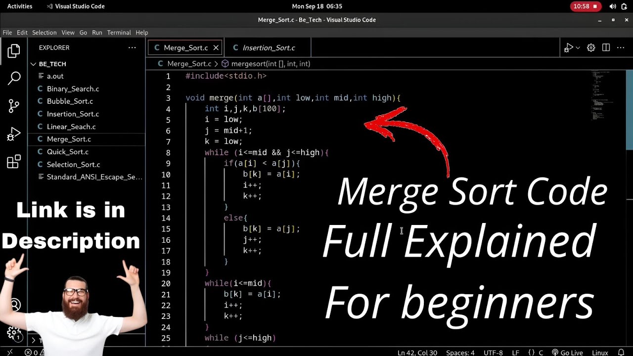 How to perform Merge Sort || For beginners || Start DSA Now - YouTube