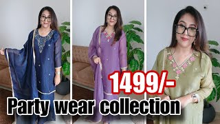 Party Wear Premium Suits At Best Affordable Prices • Pick Any Party Wear Collection 1499/ - 